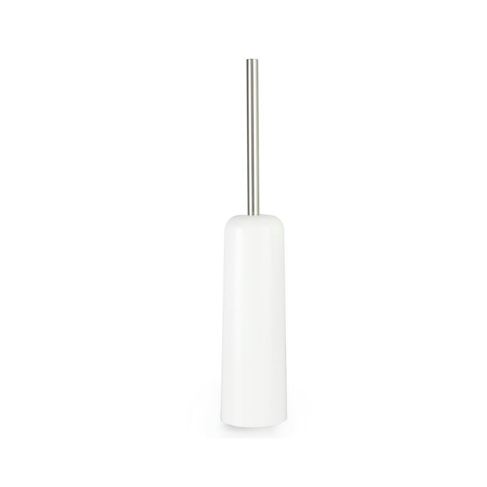 TOUCH - Brosse wc moulé touché doux blanc 44x9cm