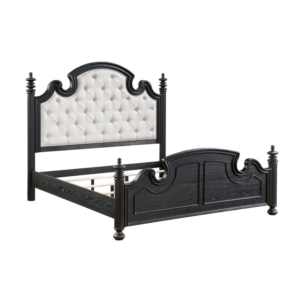 Taylor Black 5-piece Tufted Upholstered Bedroom Set