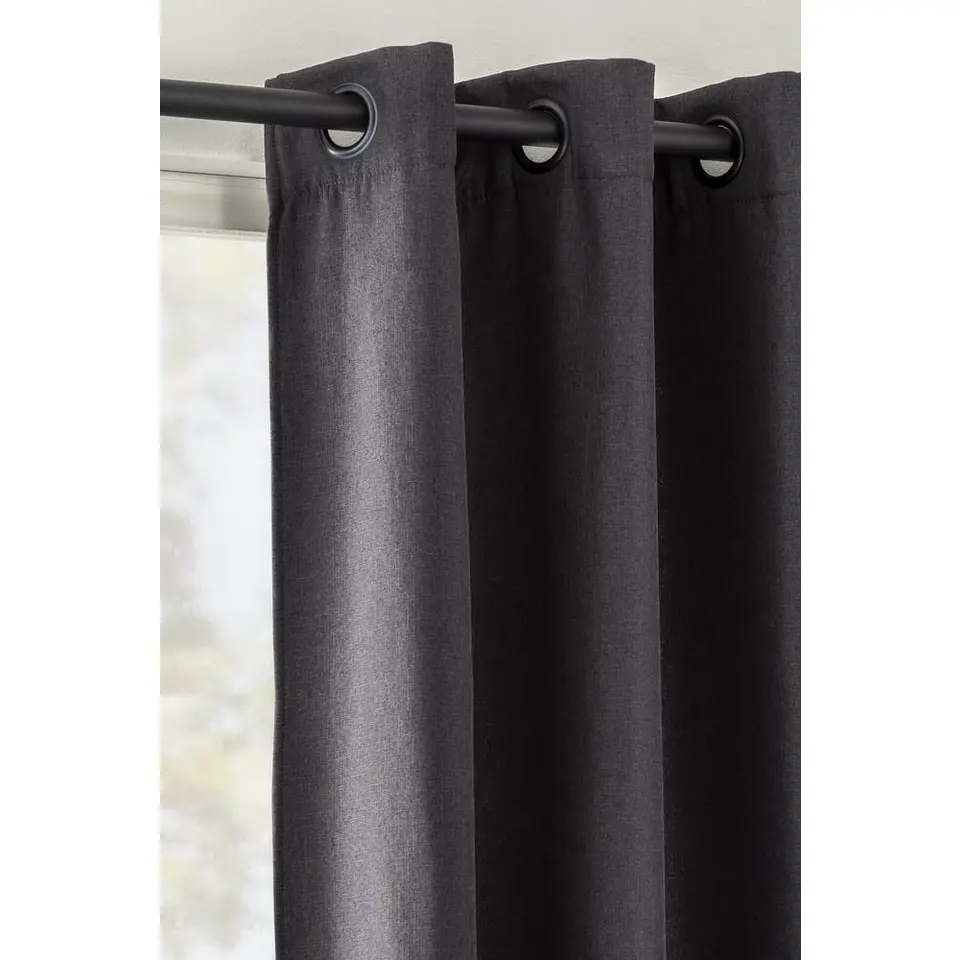 Gordijn Dion - antraciet - 140x280 cm (1 stuk)