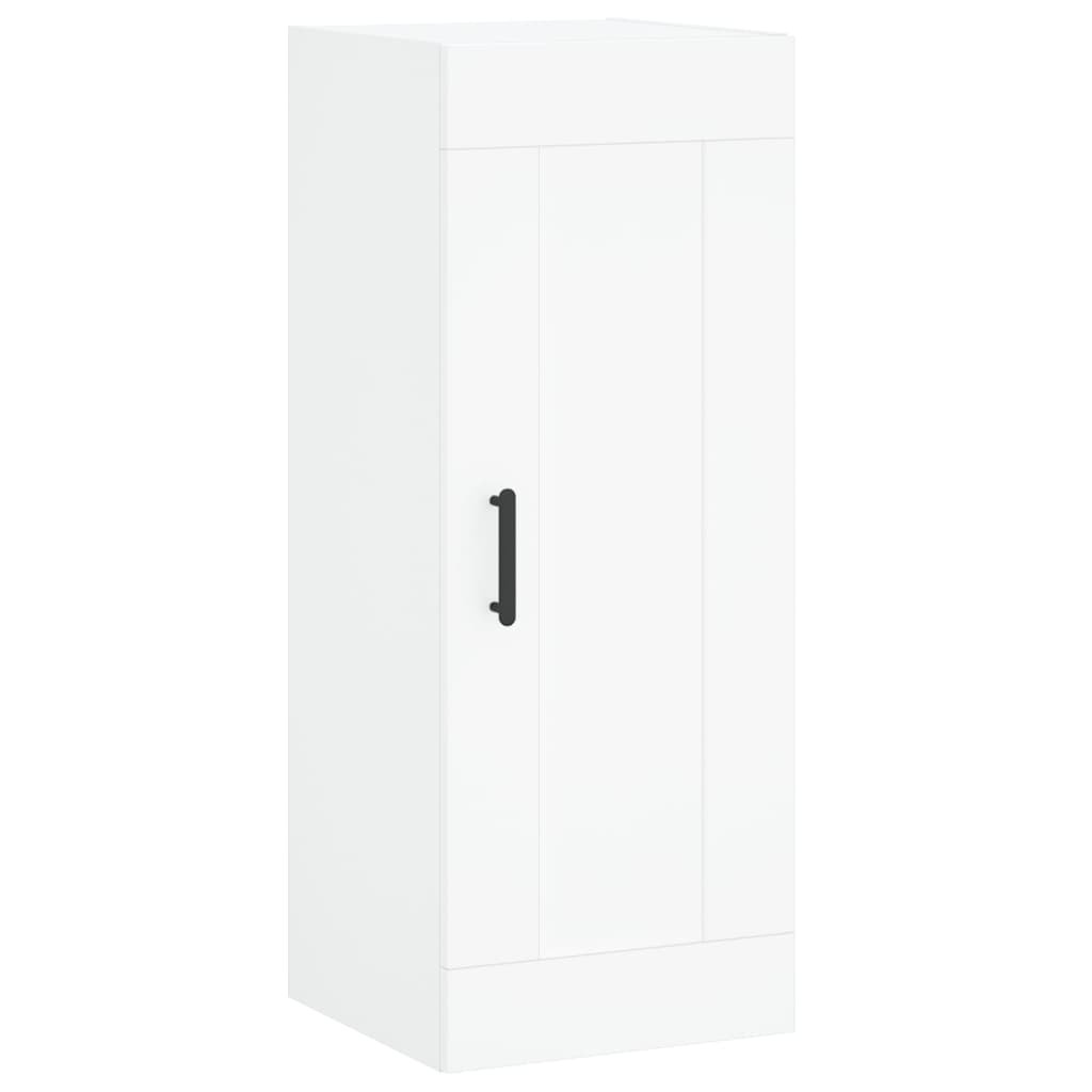 Szafka Czarna Biała z Drzwiami 34.5x34x90 cm do Salonu Pokoju