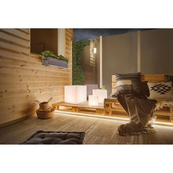LED-Außenleuchte »Plug & Shine Cube«, 2,8 W, dimmbar