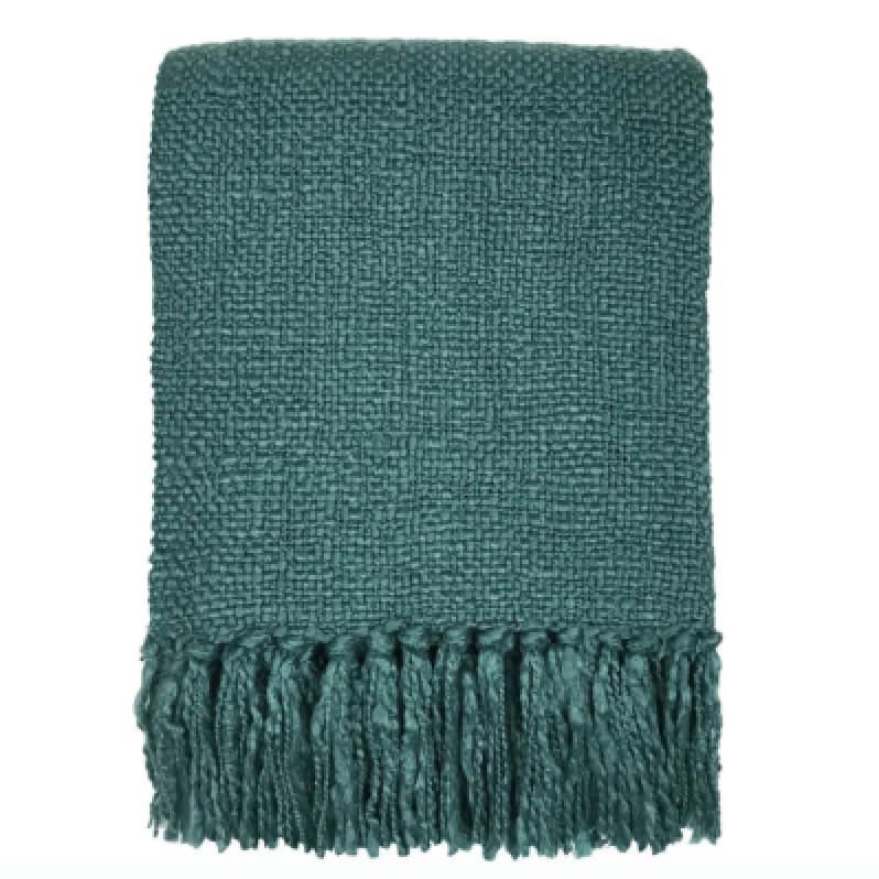 SOLID - Plaid uni vert lac 125x150
