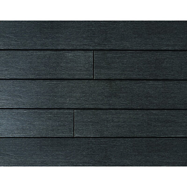 PACK 1 m² lame de terrasse composite coextrudé Supra avec ACCESSOIRES 3600 x 145 x 23 mm Charbon, ep.23 mm, l.14,5 cm, L.360 cm