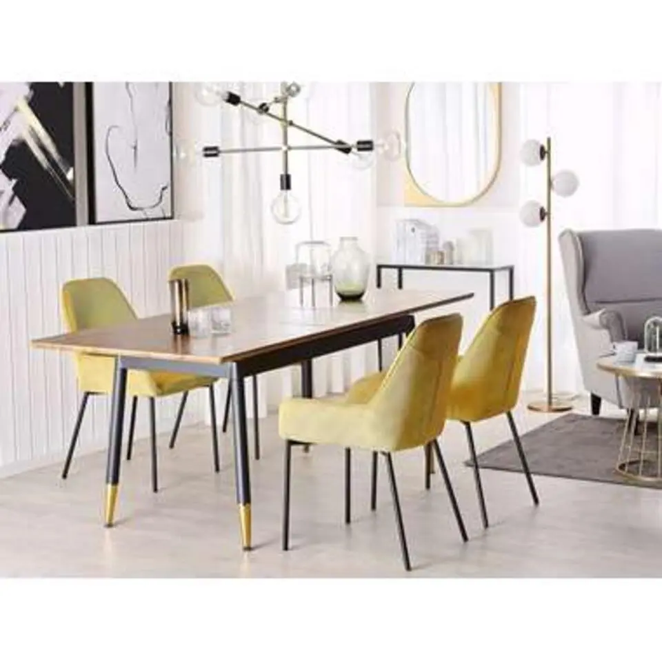 CALIFORNIA - Uitschuifbare eettafel - Donkerhout - 90x160/200cm - MDF