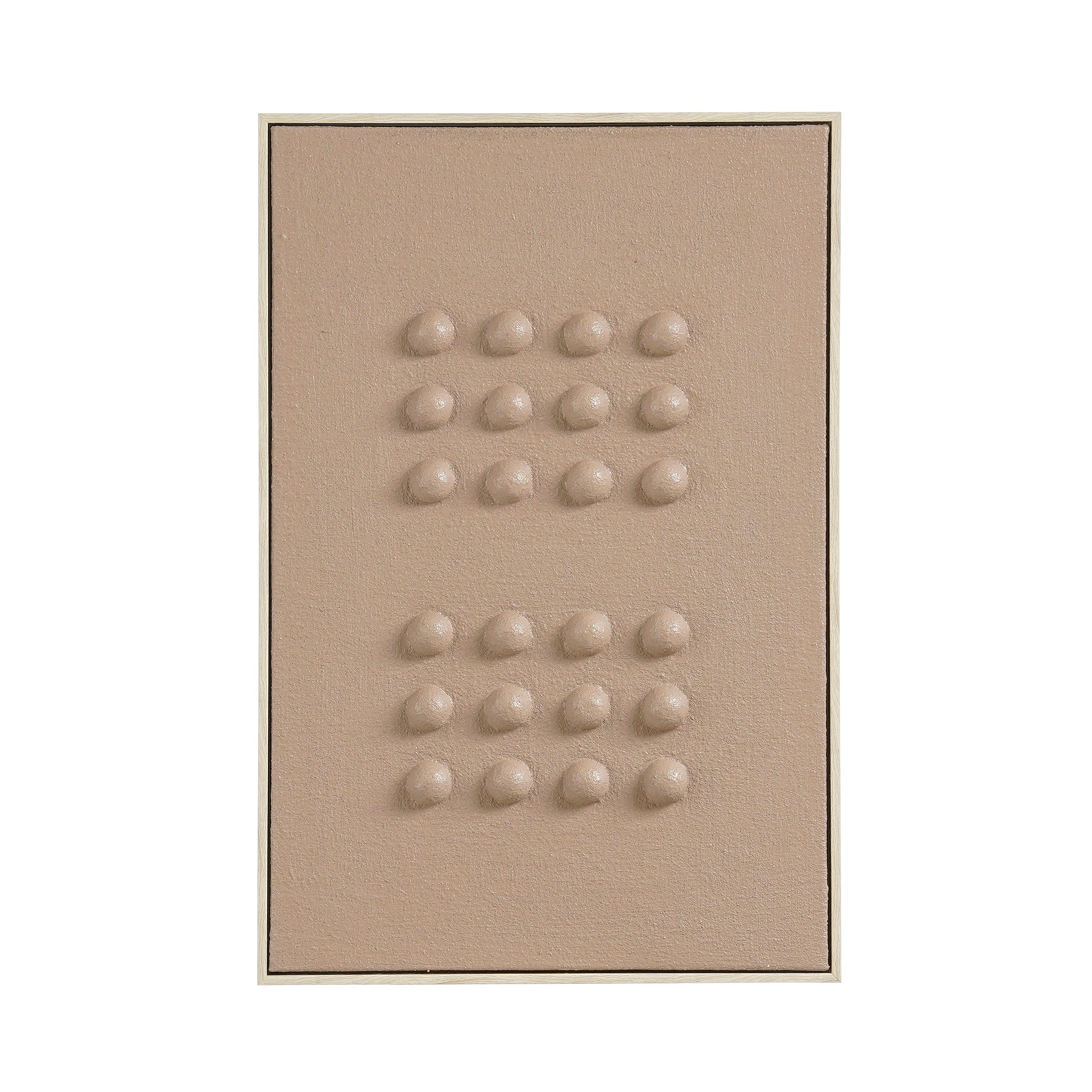 Mica Decorations Wanddecoratie - Wandpaneel Abstracte Kunst 60 x 40 x 3 cm - Woondecoratie voor Woonkamer of Slaapkamer - Donkerbruin