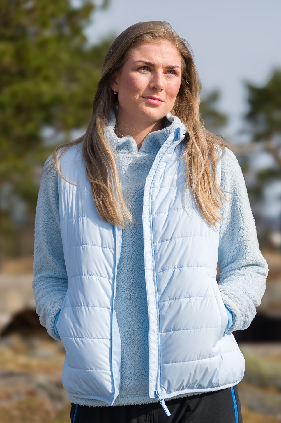 Strimberg vattert vest