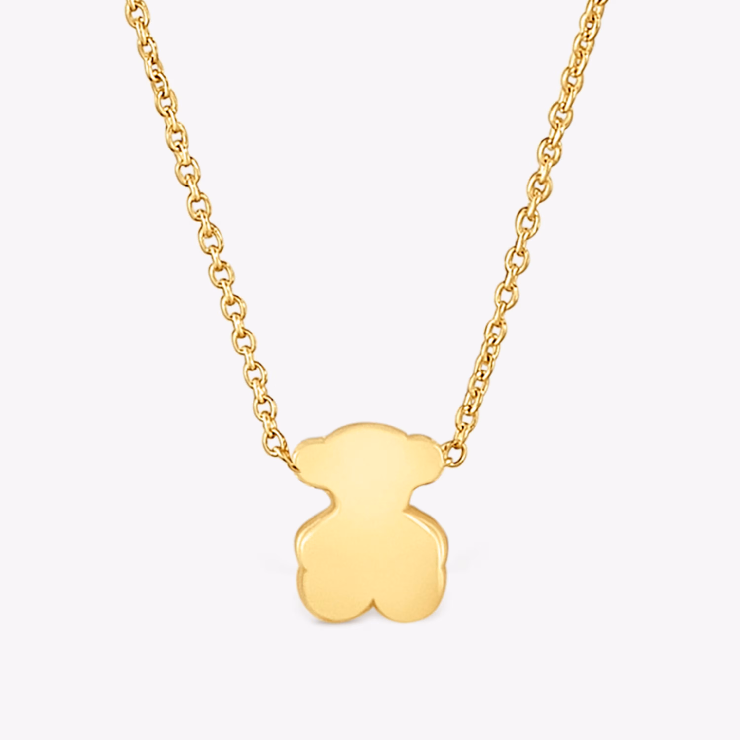 Collar corto de oro con motivo oso 6 mm Sweet Dolls