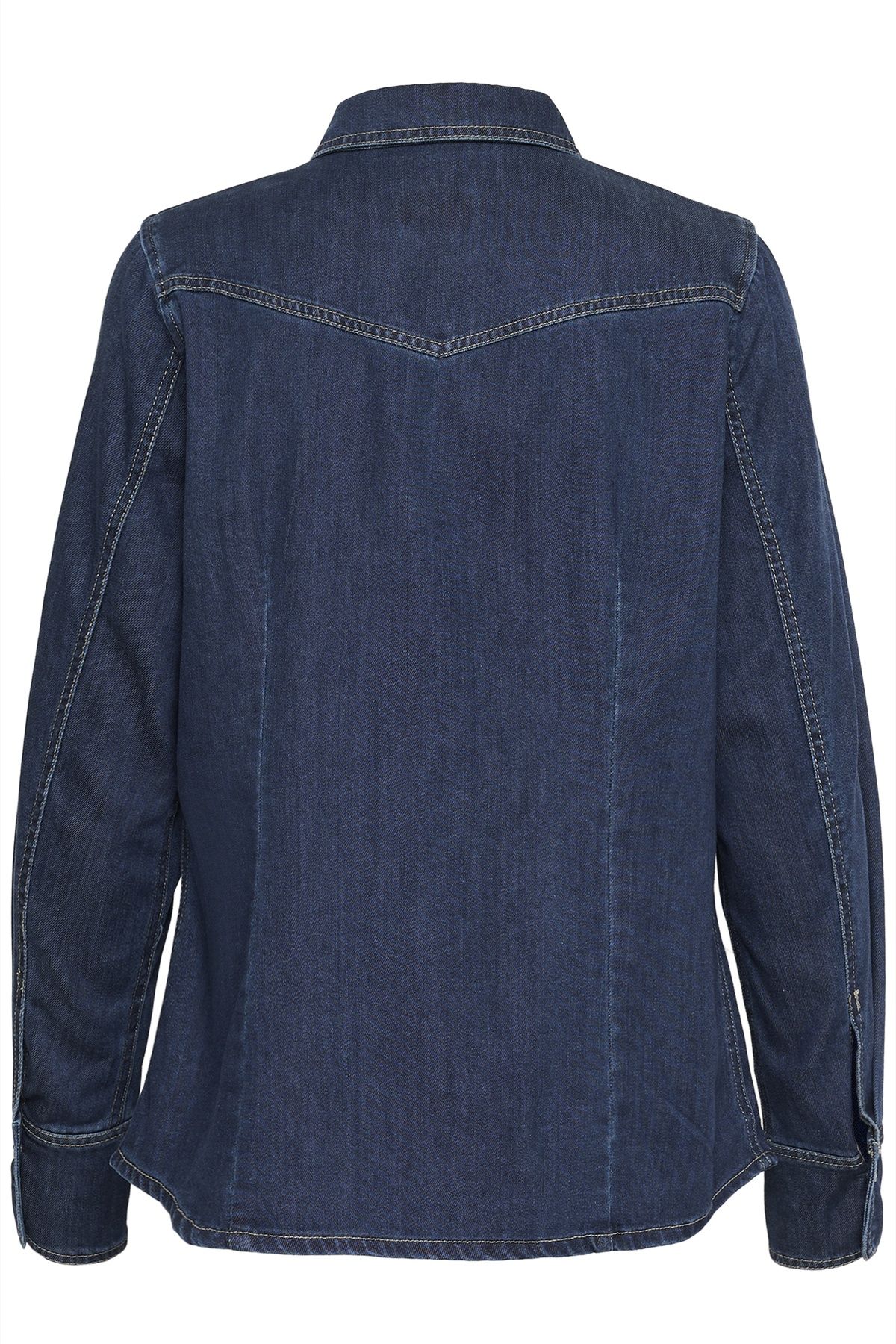 Saint Tropez Long Sleeve Denim Shirt