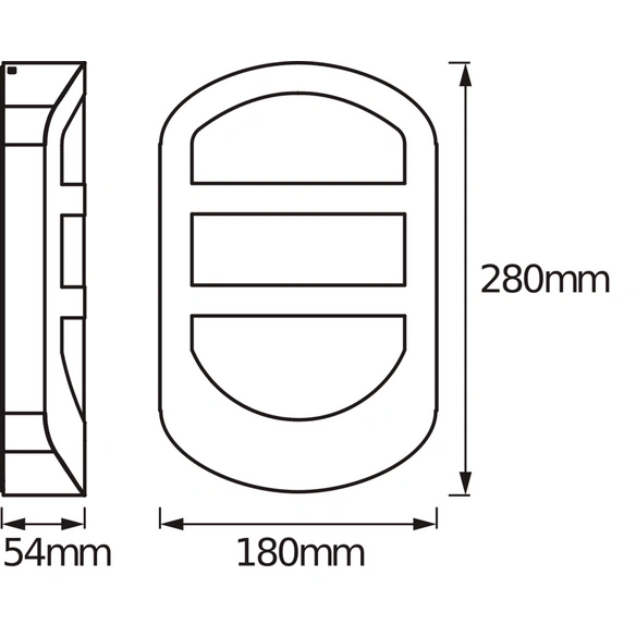 LED-Wand- und Deckenleuchte »ENDURA STYLE PLATE«, Stahl, 12,00 W