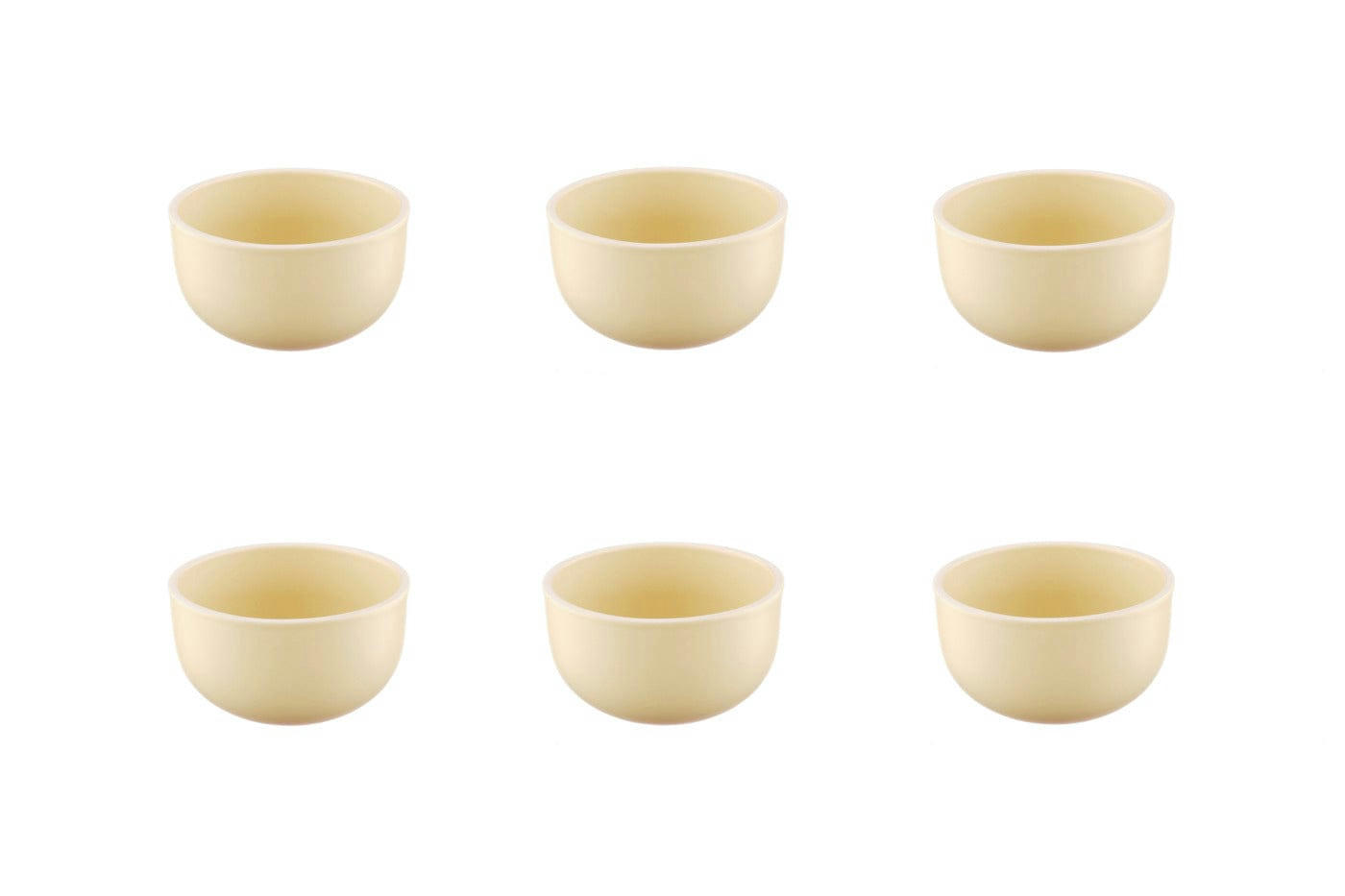 ORIGIN - Lot de 6 petits bols en grès beige D9