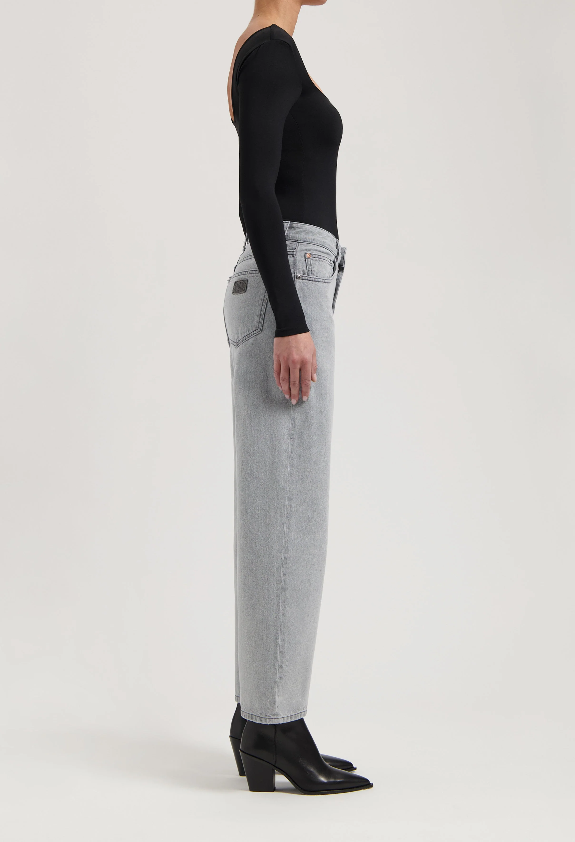 Brooke High Barrel - Light Grey