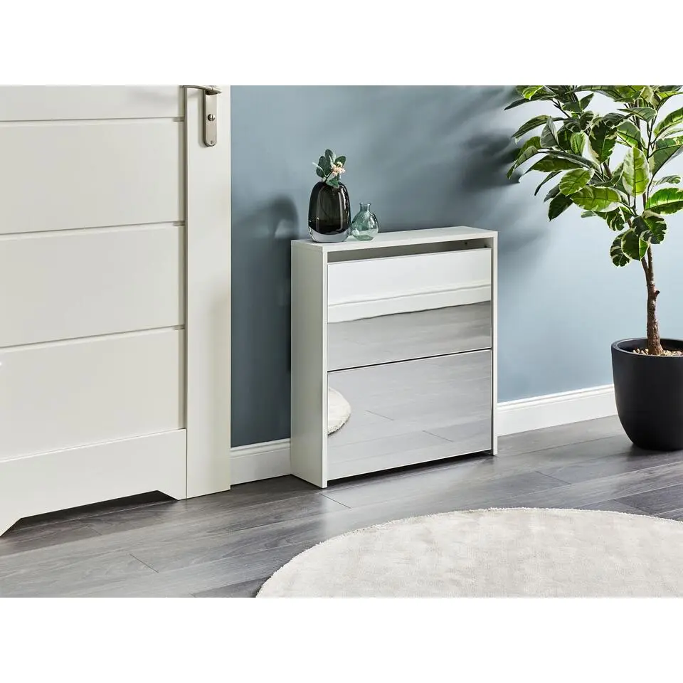 MIDFIELD - Schoenenkast 2 vakken - Wit - MDF