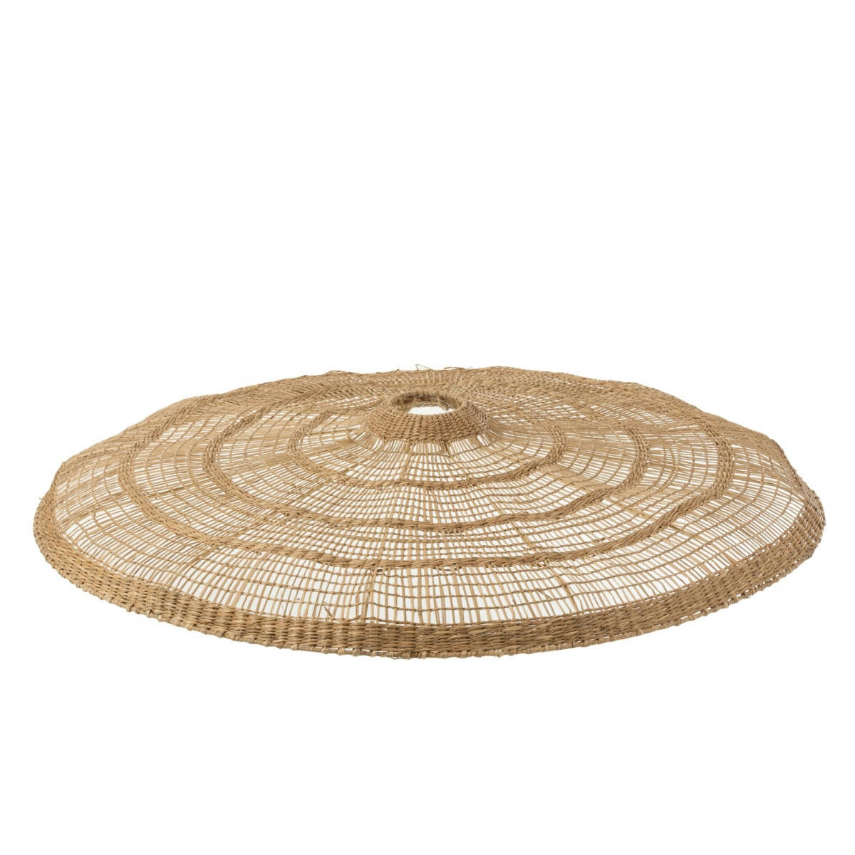 RONDETTE - Abat-jour rond large en rotin naturel 100cm
