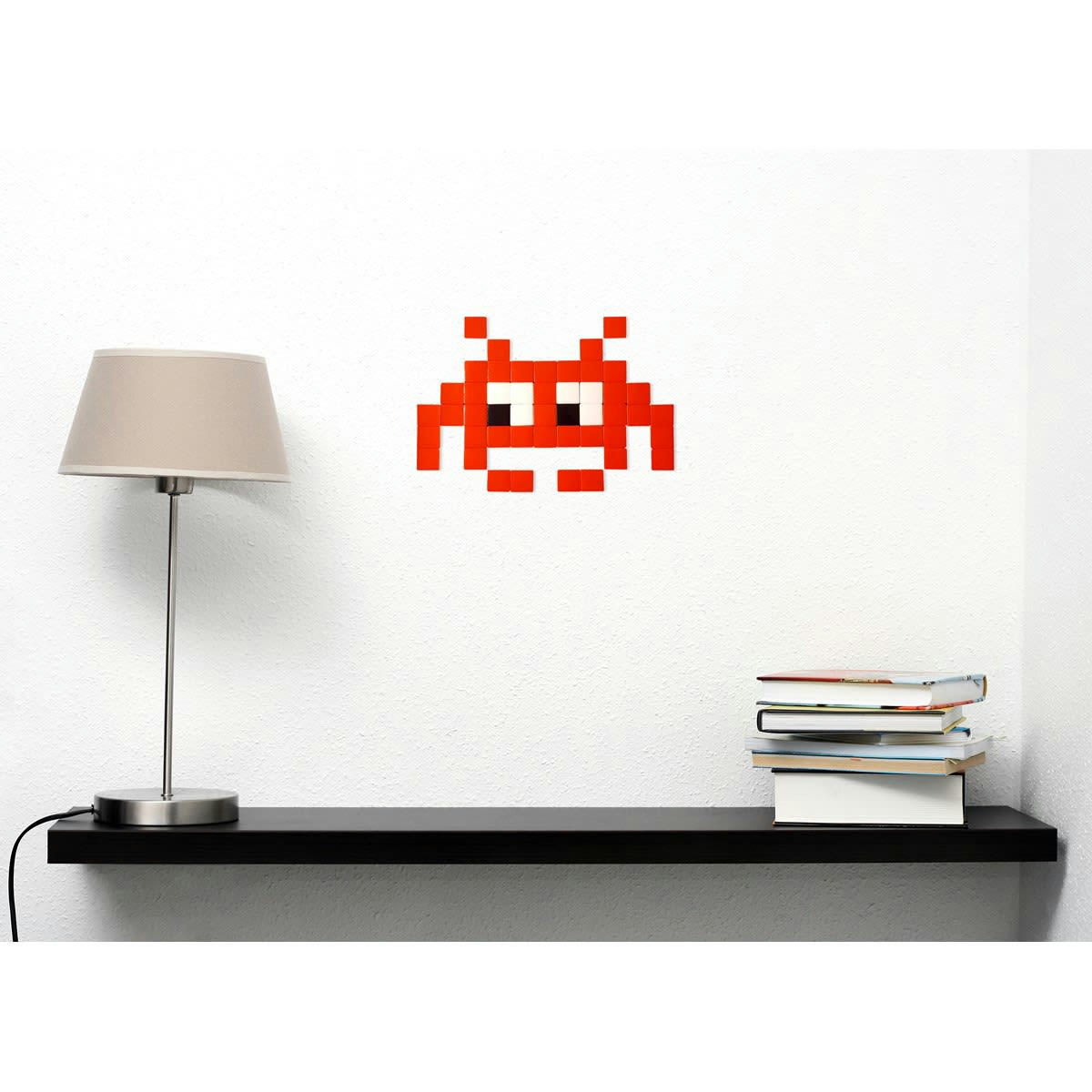 OUTDOOR - Mosaïque invaders en verre rouge
