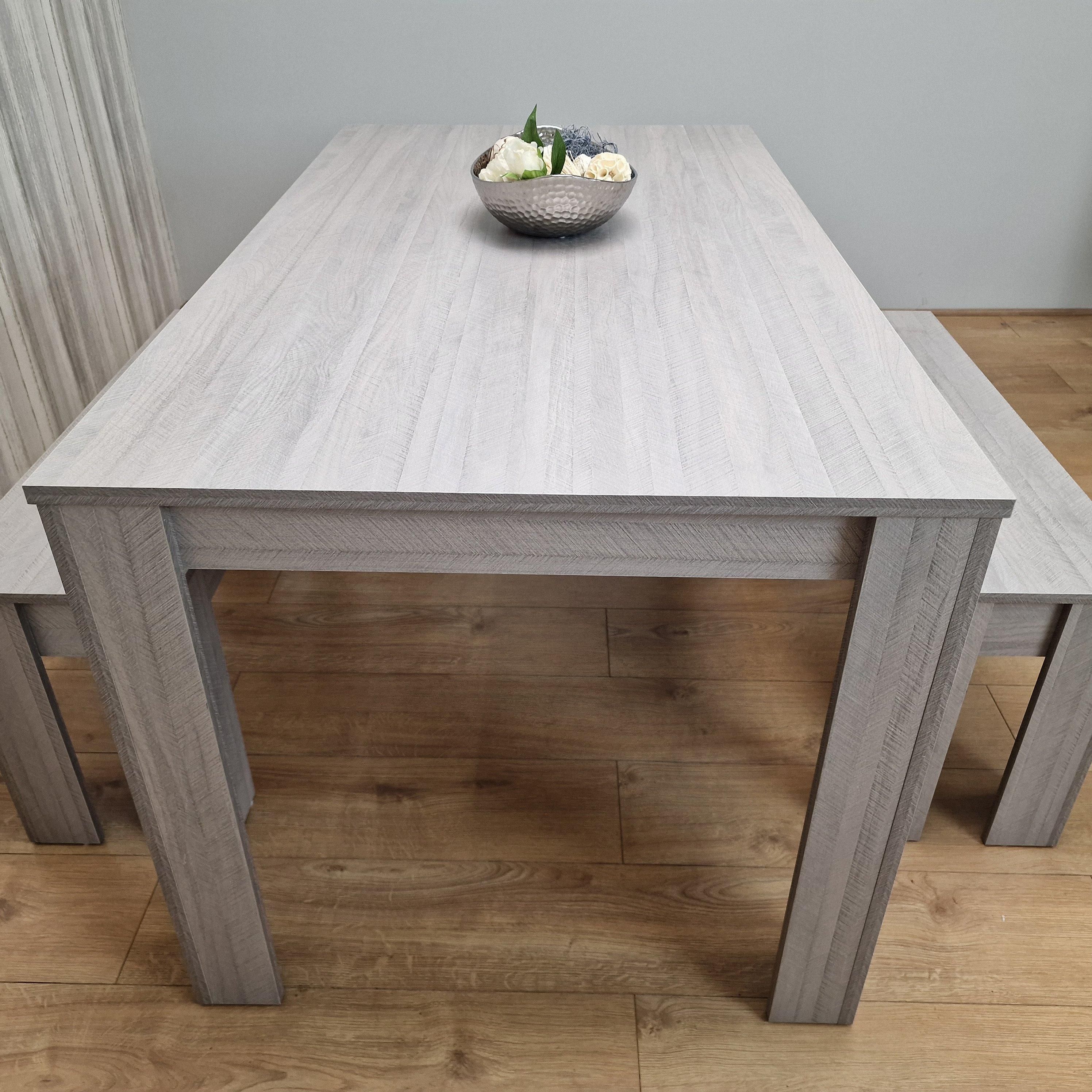 KOSY KOALA Dining Table set for 4 , Dining Table and 2 Benches , Kitchen Dining Table with 2 Benches , Dining room Table set