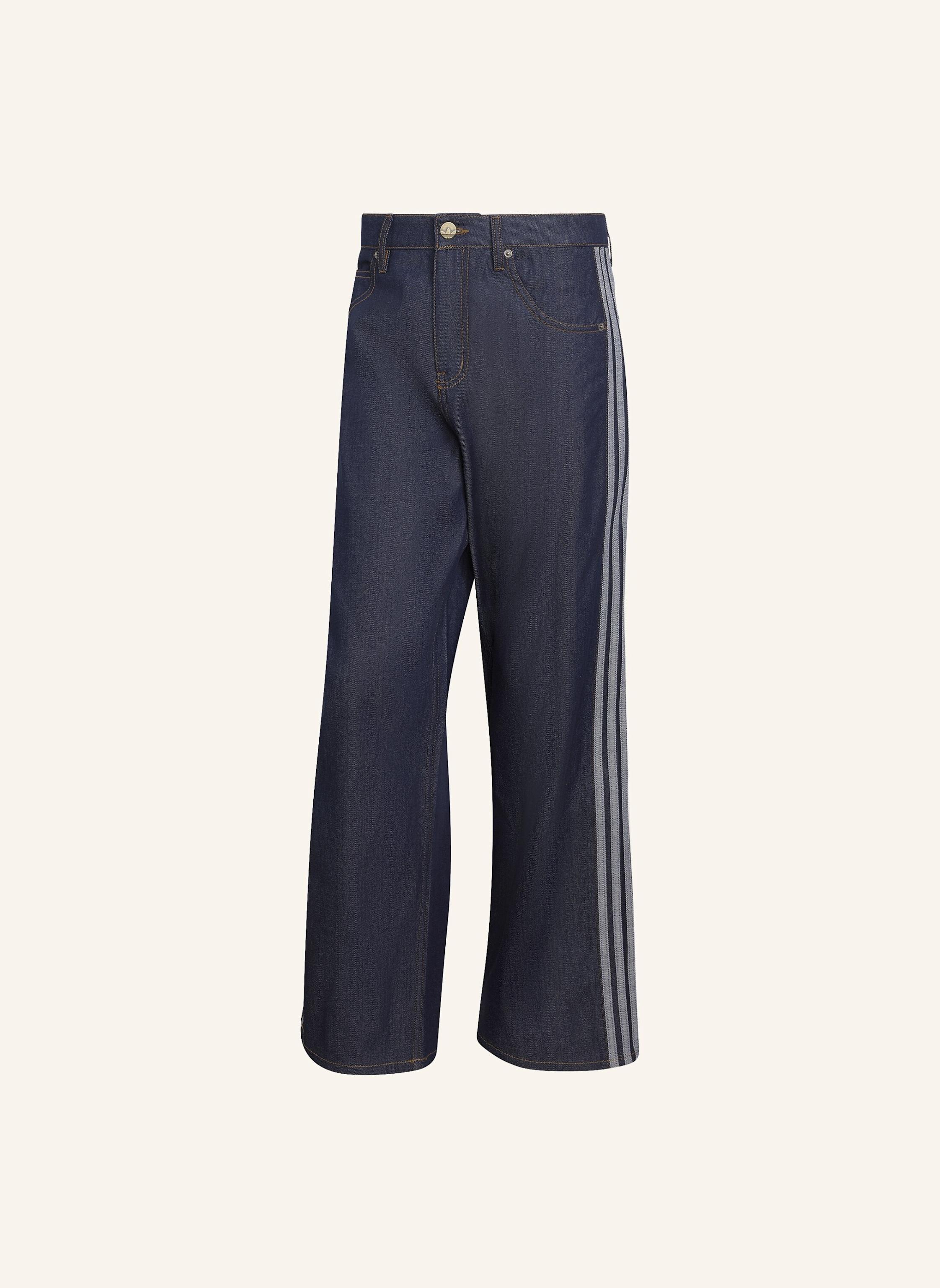 adidas Originals FIREBIRD ADICOLOR DENIM-JEANS MIT MITTELHOHEM BUND UND GERADE GESCHNITTENEM BEIN