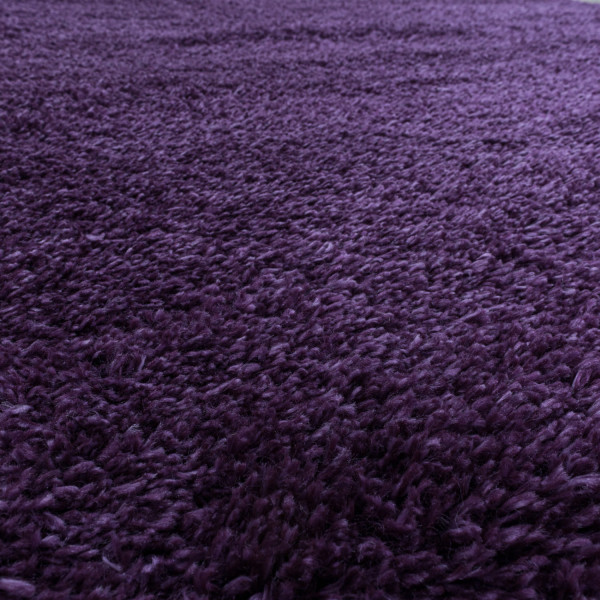 Dywan shaggy Fluffy Super Soft fioletowy 80x 80koło