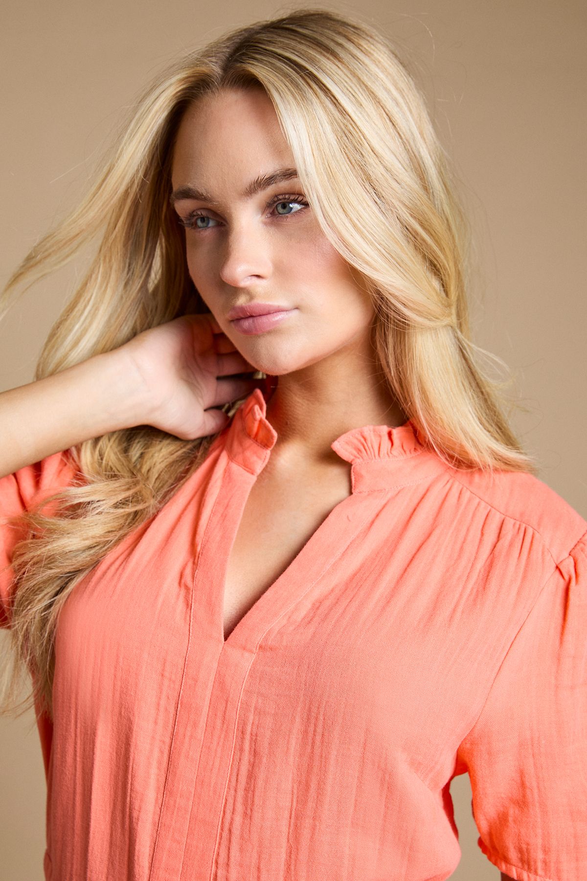 Dorothy Perkins Collar Detail Short Sleeve Maxi Dress