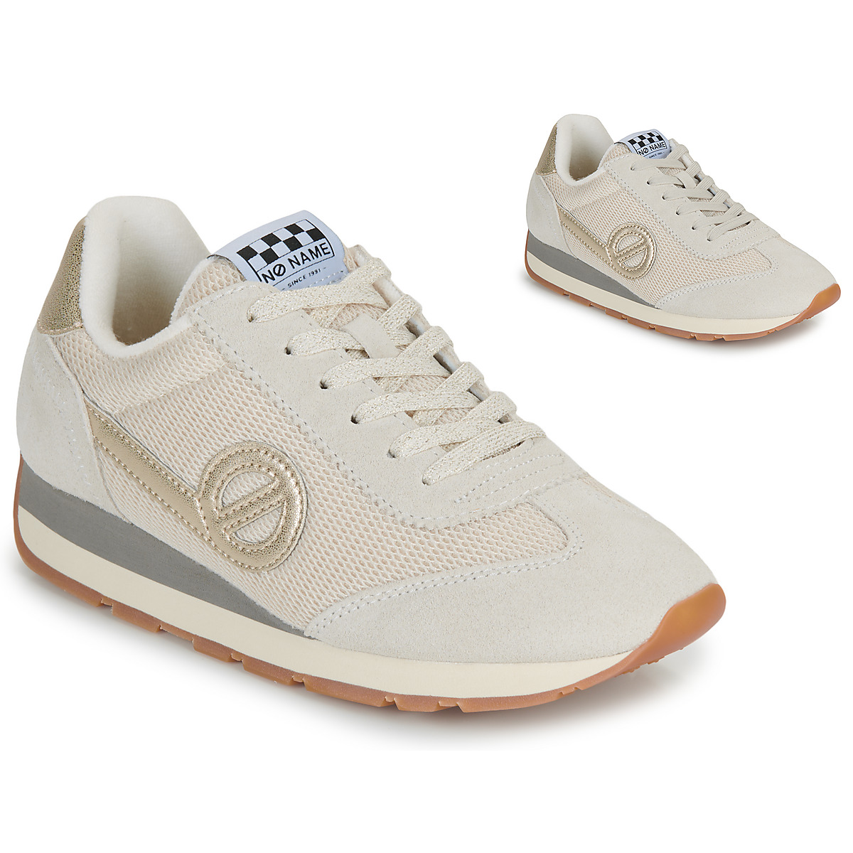 No Name - CITY RUN JOGGER W - Beige / Gold