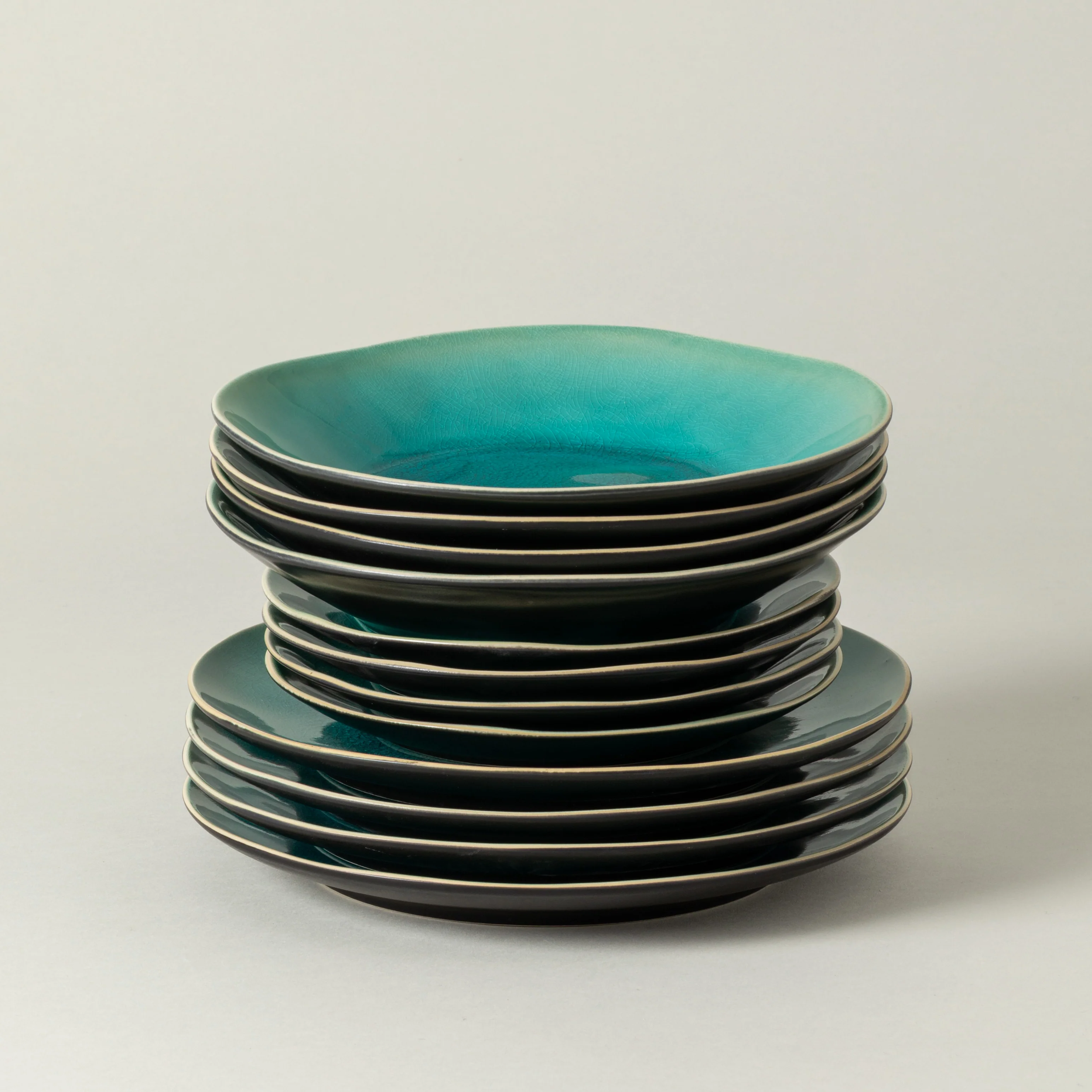 12-Piece Dinnerware Set with Soup/Pasta Plate Riviera