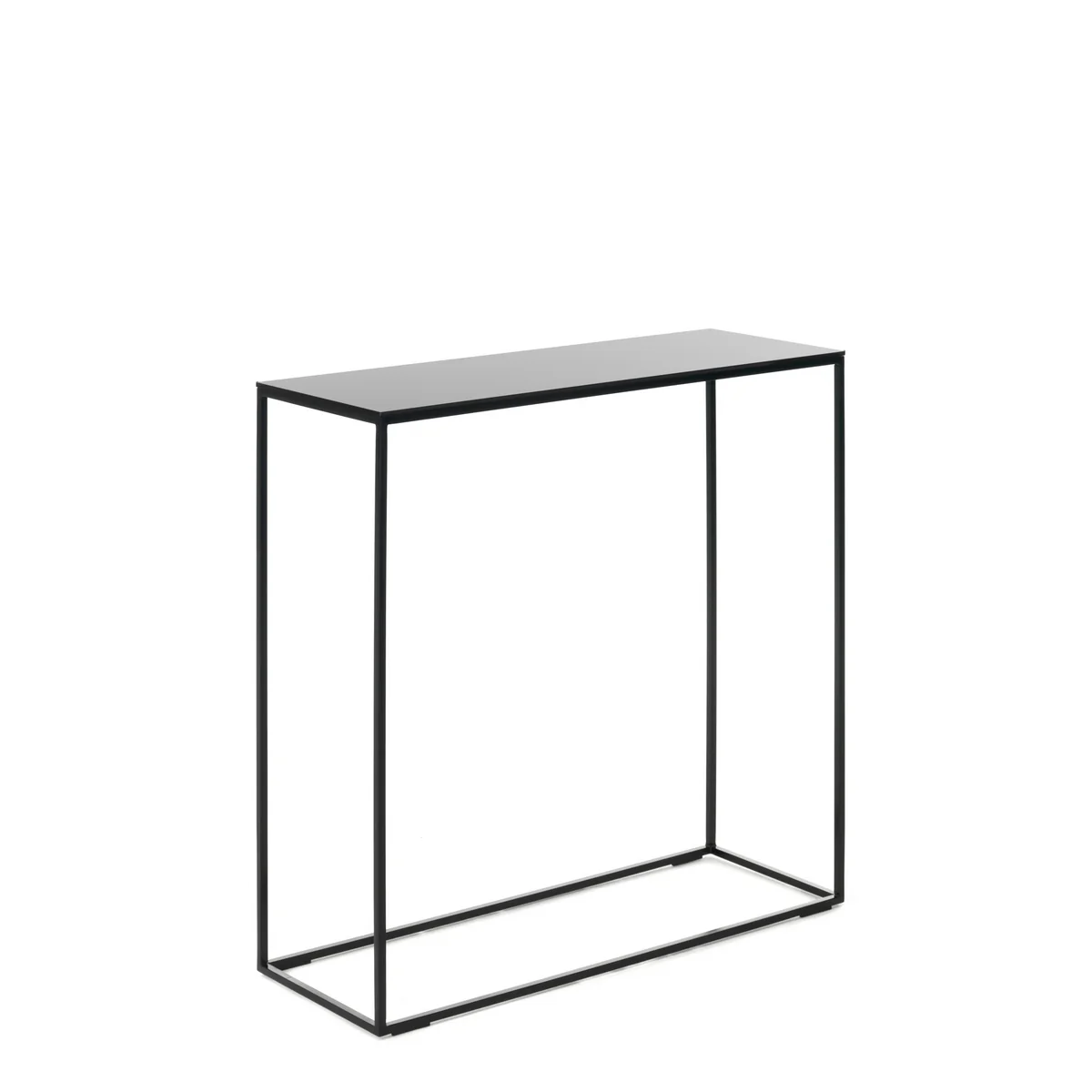 Schönbuch - Rack Konsolentisch, pulverbeschichtet schwarz / Glasplatte schwarz