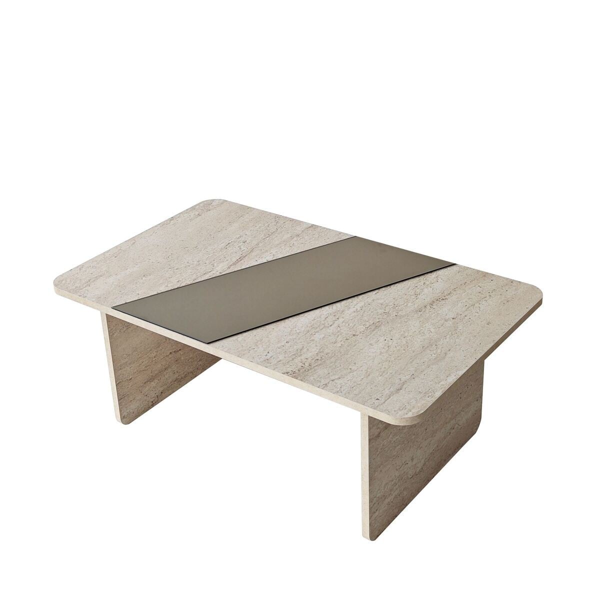 Calicosy - SOLEA Salontafel - Naturel - 100x60x40 cm