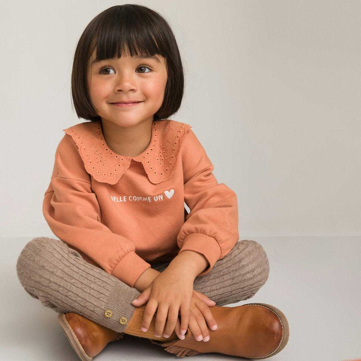 Lot de 2 leggings en tricot torsadé