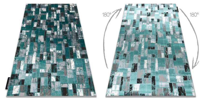 Dywan DE LUXE nowoczesny 6768 Geometryczny - Strukturalny 120x170 cm