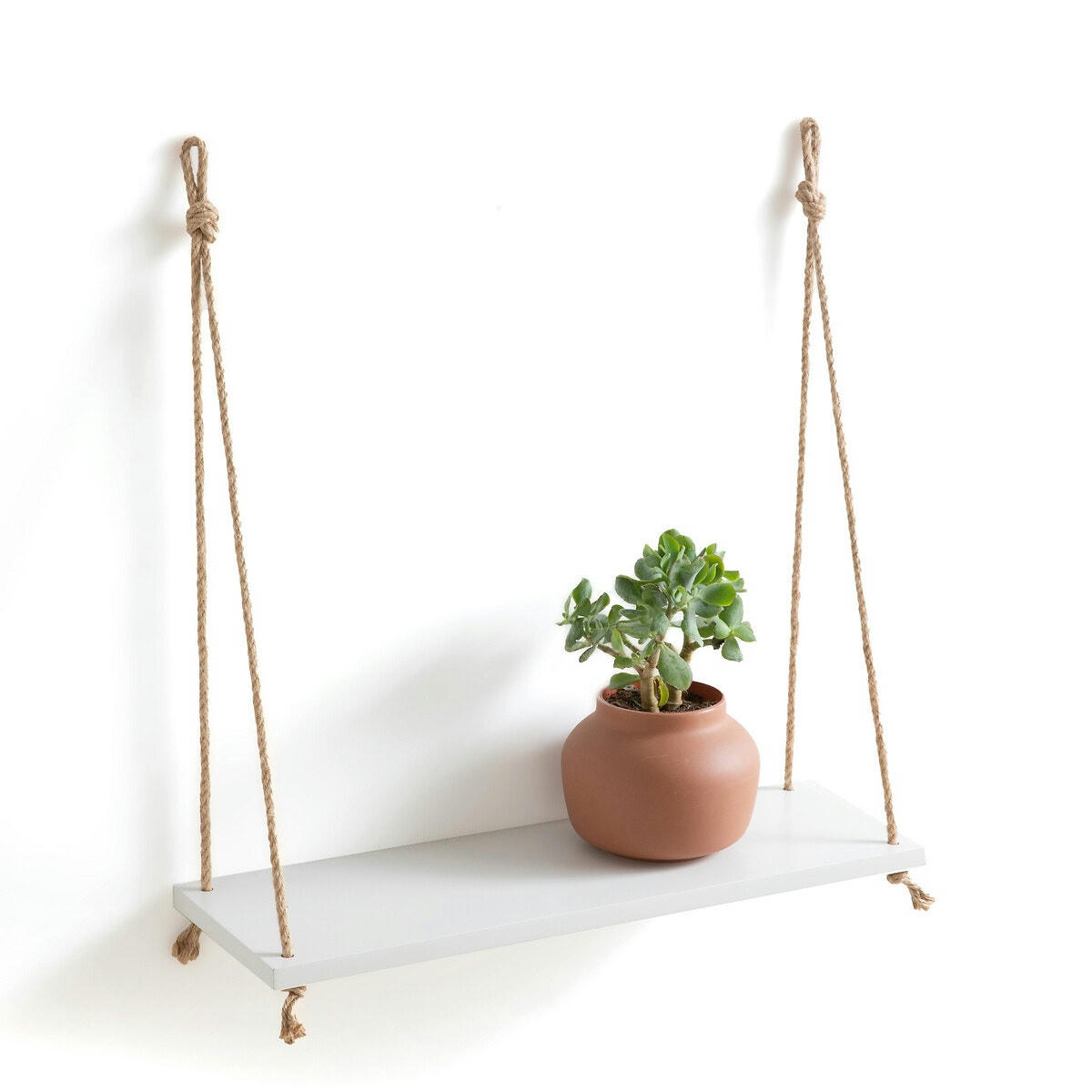 Etagère murale en MDF et sisal L60 cm, Maréo