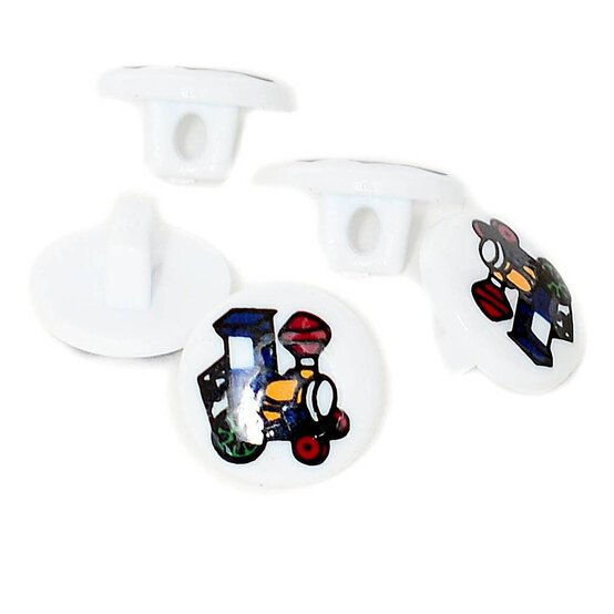 Hemline Train Buttons 5 Pack