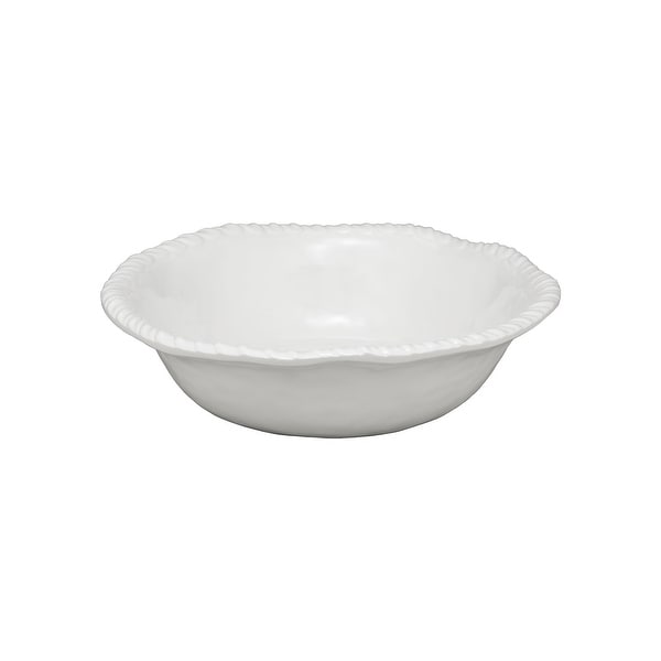 UPware 12-Piece Rope Melamine Dinnerware Set, White