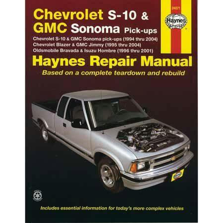 Chevrolet S-10 & GMC Sonoma Pick-ups Haynes Repair Manual, 24071