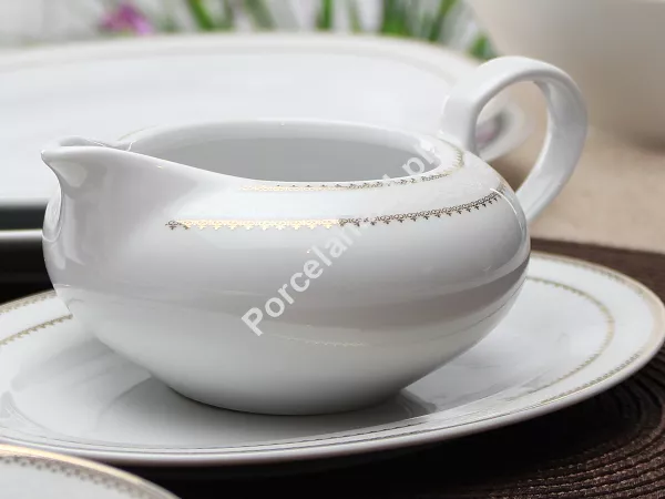 Serwis obiadowy na 12 osób (44 el) Chodzież - Yvonne G309 BW