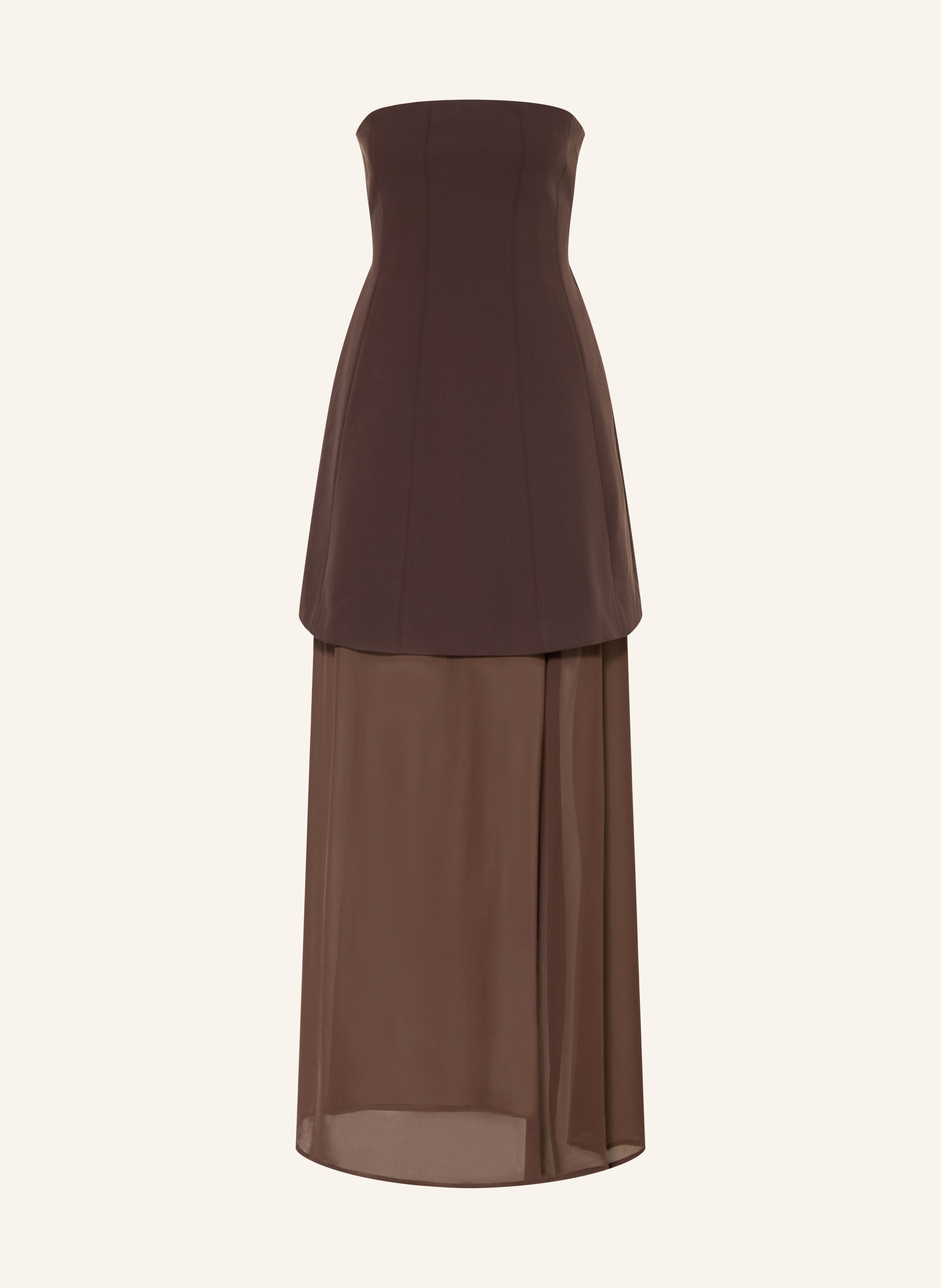 GESTUZ Off-Shoulder-Kleid GZRAYA im Materialmix