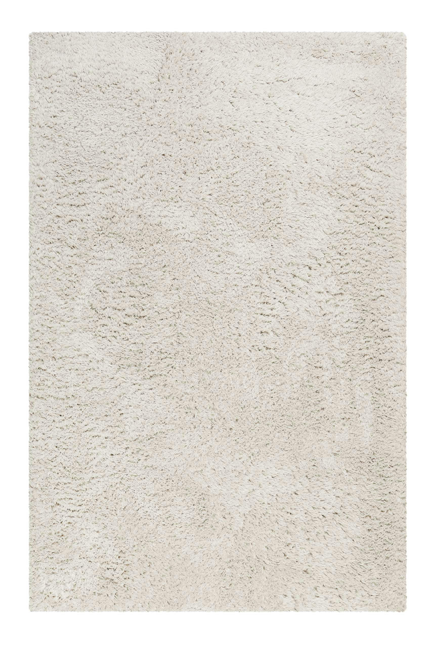 YOGI - Tapis uni blanc beige  100% de matière recyclée 120x170