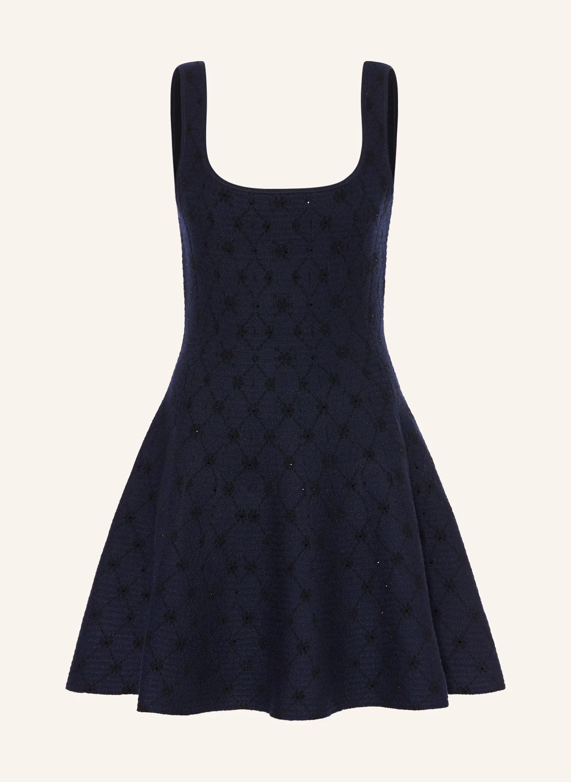 maje Strickkleid mit Schmucksteinen