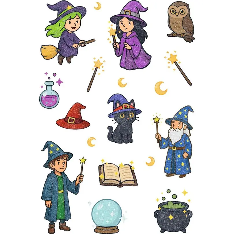 Sticker Hexen Zauberer