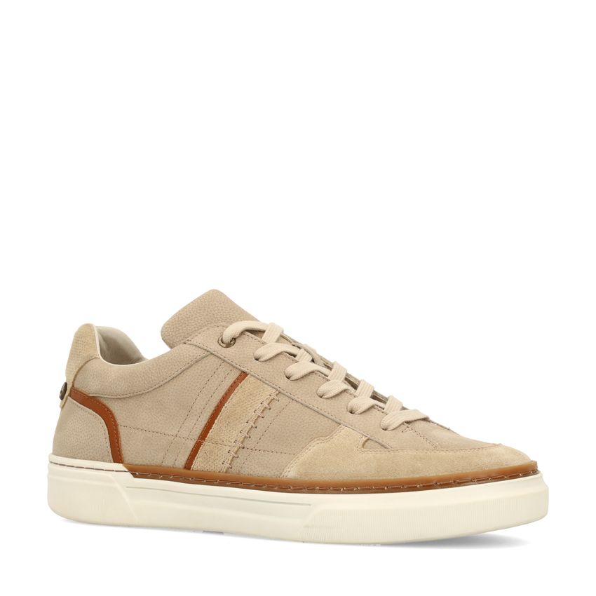 No Stress Beige nubuck sneakers