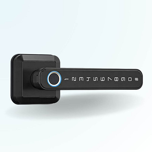 Pack poignée biométrique connectée locky-5 à empreinte digitale, code et bluetooth   passerelle wifi