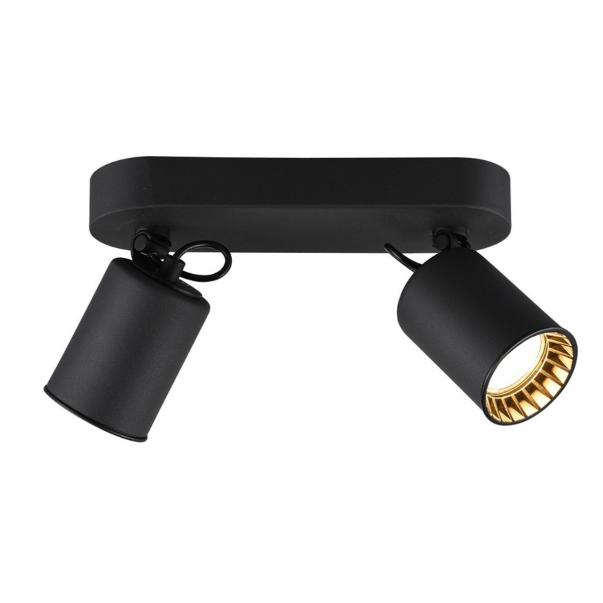 Spot listwa czarny PAGO2xGU10x35W wym:15x24x7cm IP20 Trio
