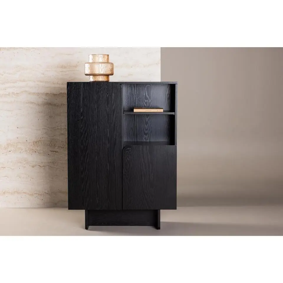 Svea - Tommaso opbergkast - 80 x 110 cm - zwart