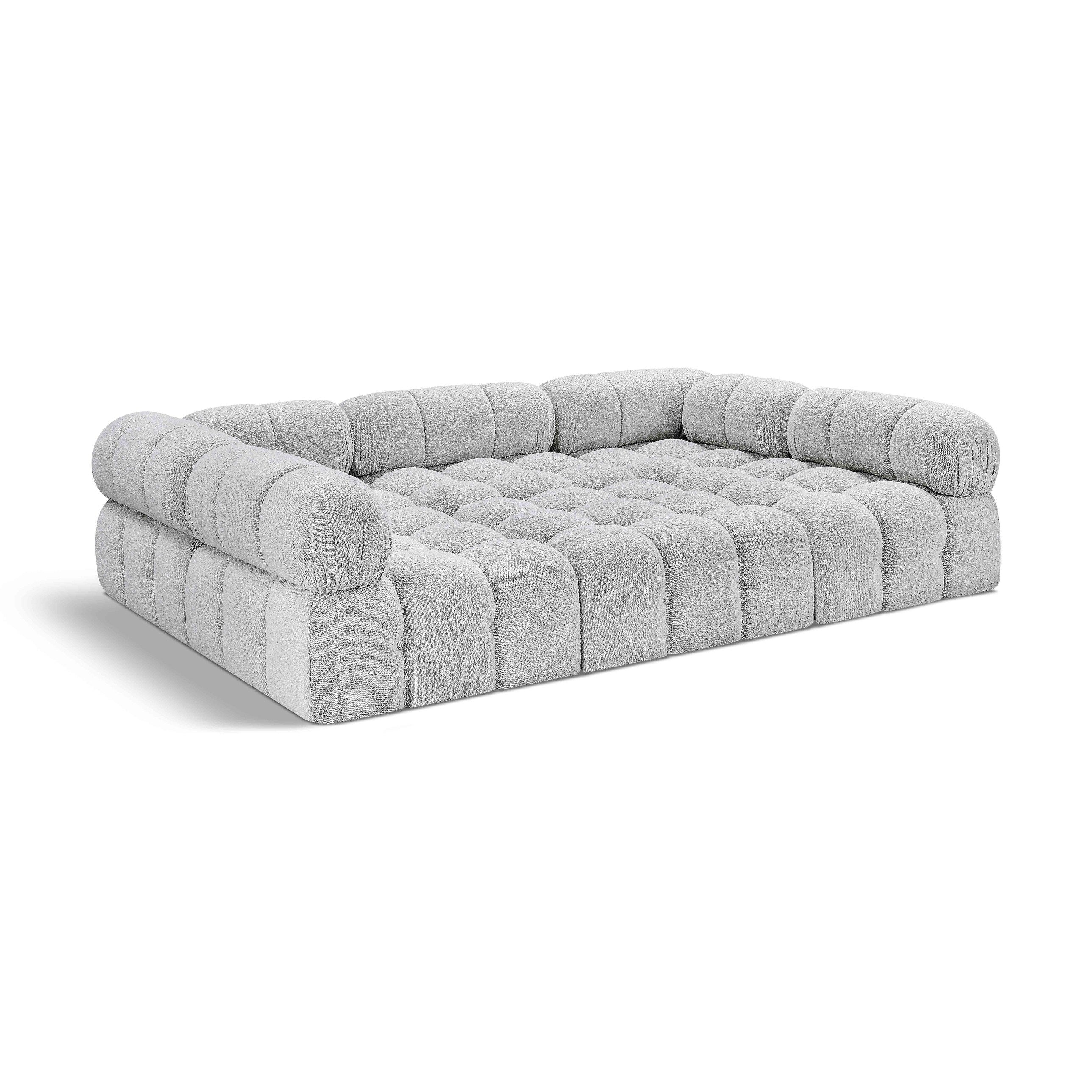 Ames 102 Boucle Fabric Upholstered 6pc. Modular Sectional