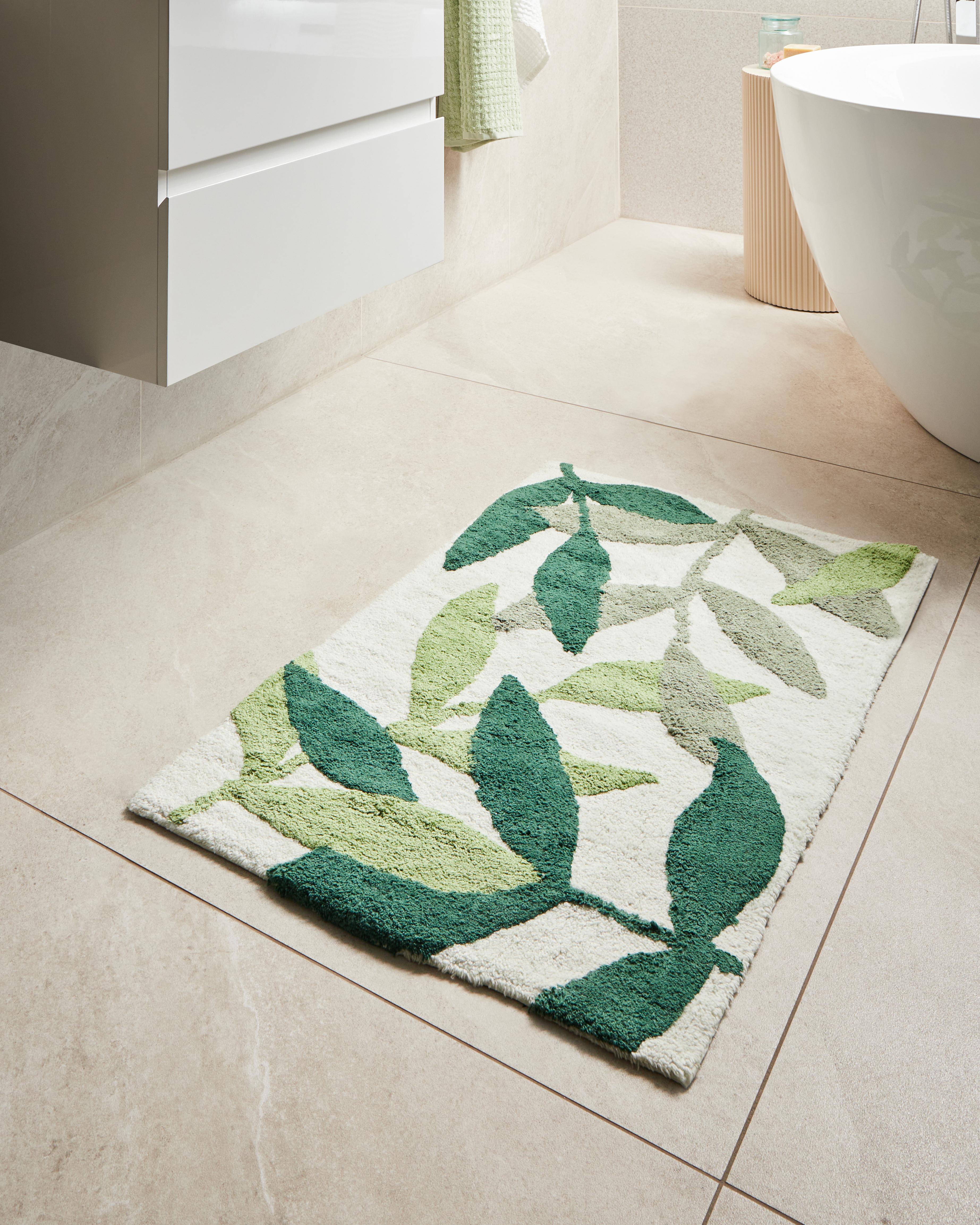 Bath Mat ASAN Green 60 x 90 cm Cotton