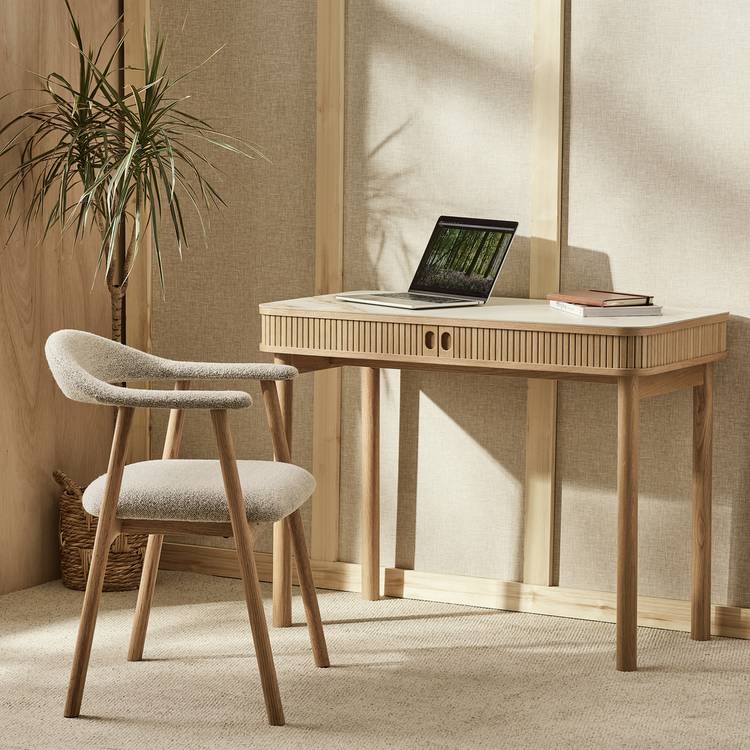 Habitat Lex Console Desk - Marble Effect