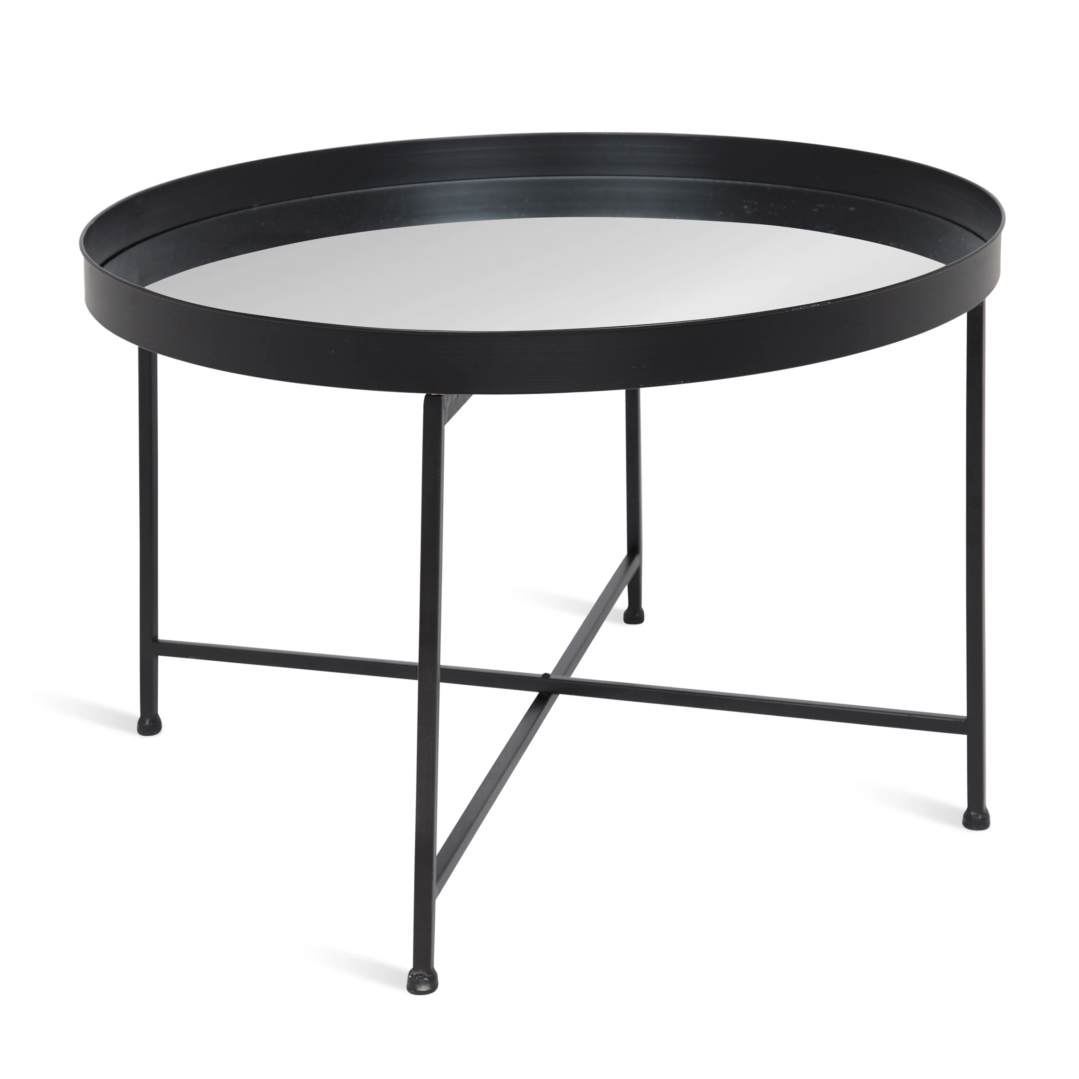 Kate and Laurel Celia Round Metal Coffee Table - 28.25x28.25x19