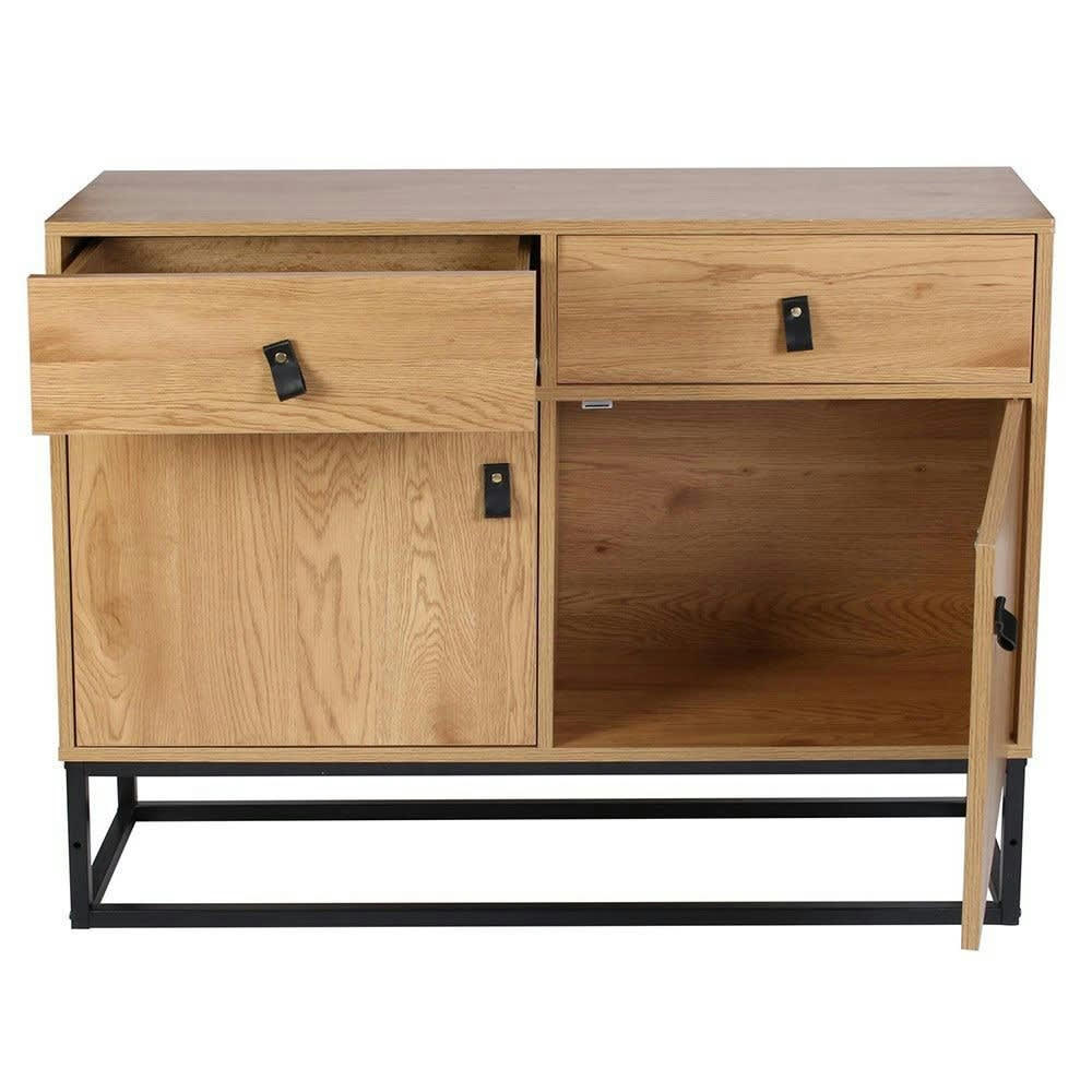 ABBOTT - Buffet bois et métal L100cm