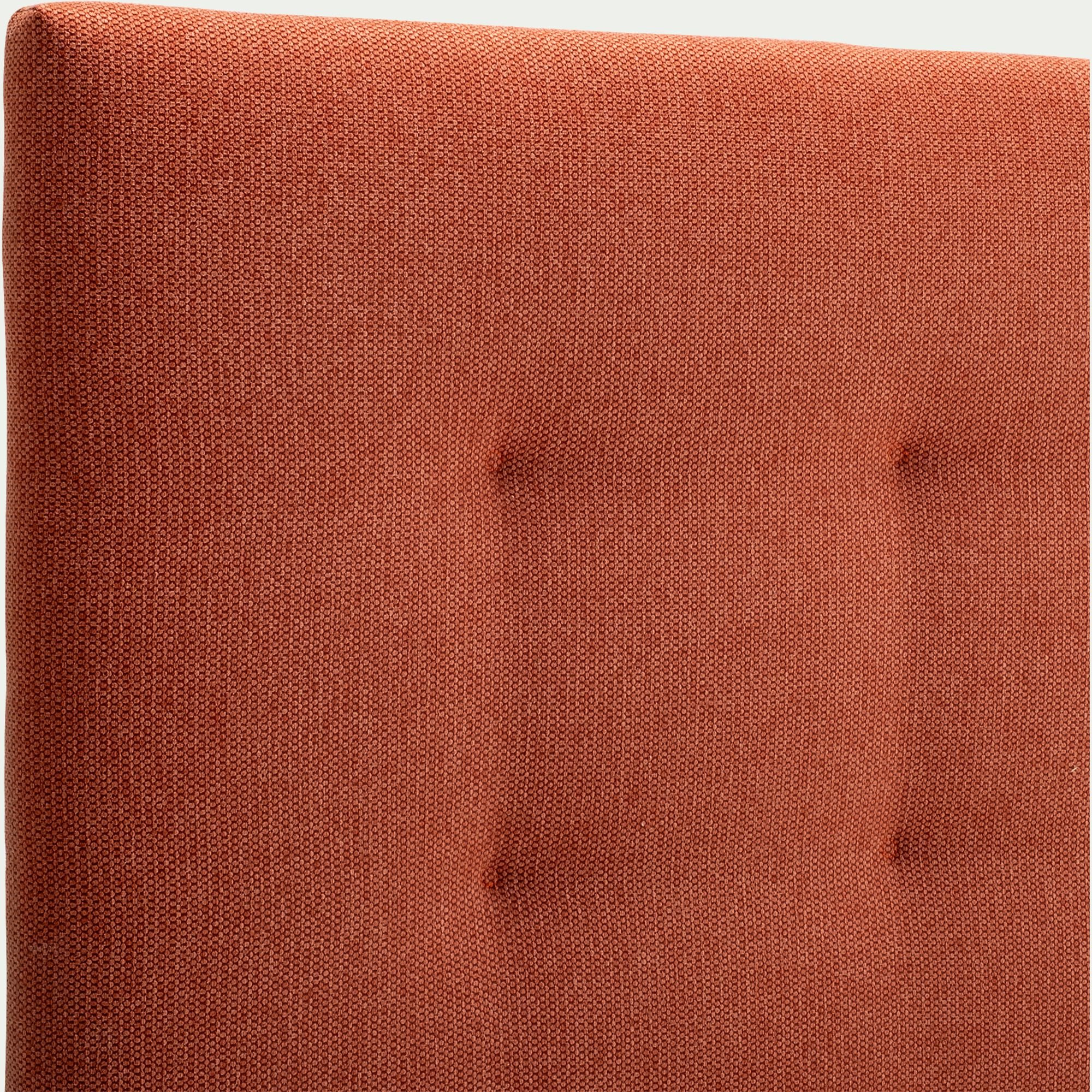 MARGO - Tête de lit capitonnée en tissu L182cm - terracotta