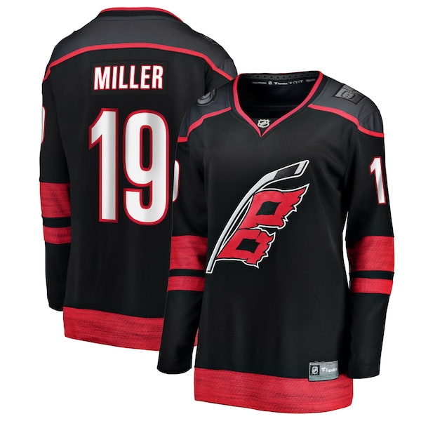 K'Andre Miller Carolina Hurricanes  Women's Home Breakaway Jersey - Black