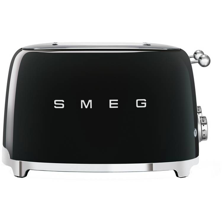 Smeg TSF03BLUK 50's Style Retro 4 Slice Toaster - Black
