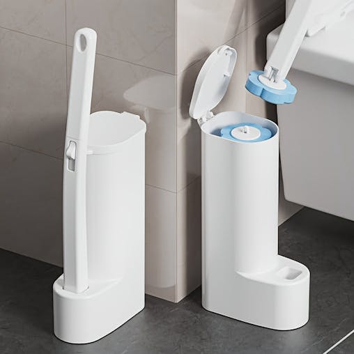 NNETM Toilet Brush Set with 12 Refill Heads